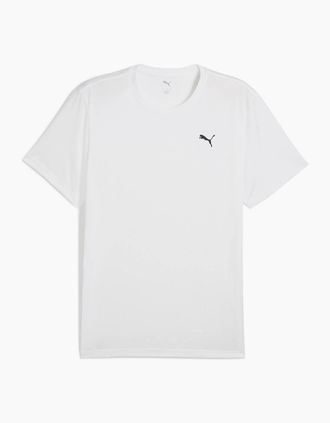 Puma Mens M Tad Essentials Solid Cat Tee (Lc S T Shirt Mens - White - Size: 42
