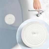 OEM Tap&oacute;n De Desag&uuml;e Grande De Silicona Blanca - Apto Para Duchas, Ba&ntilde;eras Y Lavabos - 1 Unidad - Crezuo