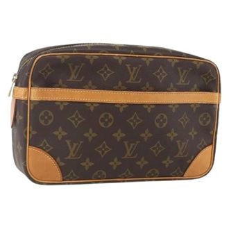 Louis Vuitton Clutch in Canvas Pre-owned - - Pre-owned - Donna - Marrone - ONE SIZE