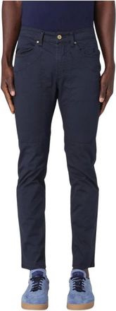 Jeckerson Broeken, Heren, Blauw, W32, Katoen, Moderne Blauwe Broek voor Mannen