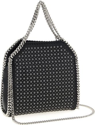 Stella McCartney Womens Studded Polyester Mini Bag Black