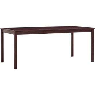vidaXL Tavolo da Pranzo Marrone Scuro 180x90x73 cm in Legno di Pino - Vidaxl