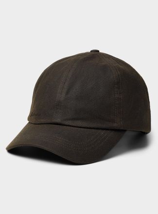 Barbour Mens Minimalist waxed-cotton cap