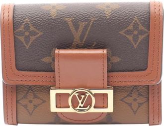 Louis Vuitton 2021-2025 Monogram Reverse Dauphine Compact Wallet small wallets - Brown
