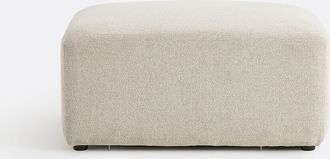 La Redoute Interieurs Modulaire poef, stof met structuur, Jasper