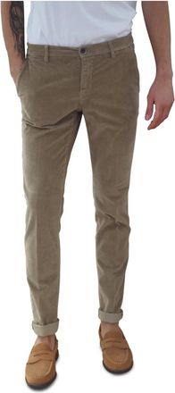 Mason's Pantaloni in velluto - Heren - Slim Fit Broeken - Beige - S - Katoen - Broeken
