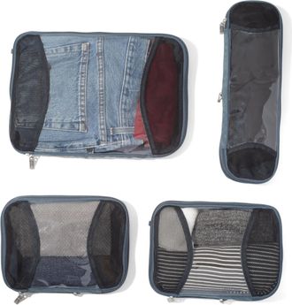 Baggallini Womens Compression Packing Cube 4 Piece Set