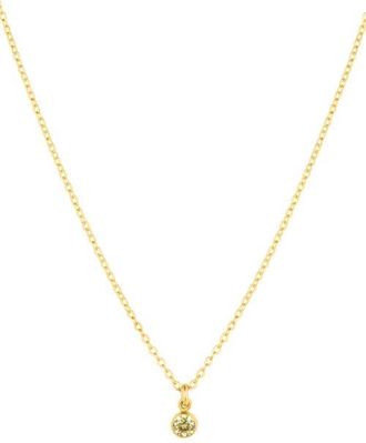 Set & Stones Birthstone Charm Pendant Necklace in Gold/november at Nordstrom