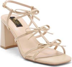 Rachel Roy Cologne Bow Block Heel Sandal in Natural at Nordstrom Rack, Size 6.5