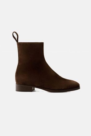 SOEUR Womens West Bottine Boot In Brown Suede
