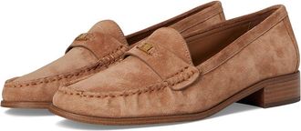 Vince Camuto Colin Flat Loafer Womens Flat Shoes Spiced Almond : 6 M, Leather