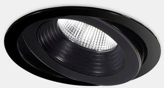 Leds - C4 Leds-c4 - leds C4 Dako Adjustable ø200mm Outdoor led Recessed Downlight Large Black IP65 IK07 3000K