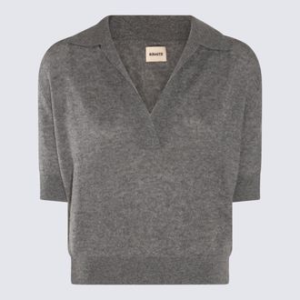 Khaite T-Shirts And Polos Warm Grey