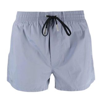 Dsquared2 Logo Midi Zwemshort - Heren - Badkleding - Grijs - Maat: M