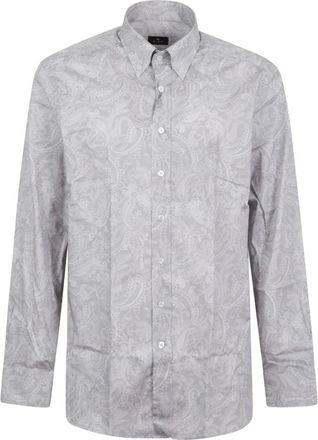 Etro Casual overhemd - Heren - Overhemden - Blauw - Maat: 2XL