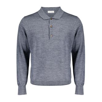 Autore Tops, Heren, Grijs, XL, Wol, Knit Douglas Polo