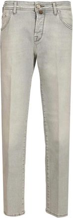 Jacob Cohen Scott Jeans - Heren - Slim Fit Jeans - Grijs - W37 - Katoen - Jeans