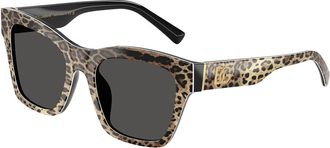 Dolce & Gabbana DG4512 316387 Womens Sunglasses Brown Size 53