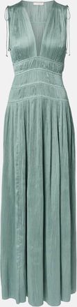 Ulla Johnson Tasneem satin plisse gown