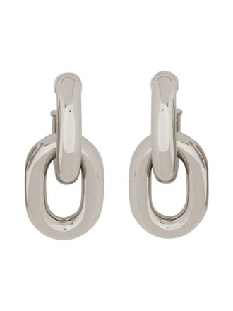 Paco Rabanne Xl Double Hoop Link Earrings