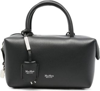 Max Mara Holdalls Logo-print Leather Mini Bag