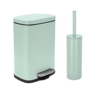 Spirella Papelera Con Pedal Y Escobilla 5l Akira Matt Ice Green Spirella