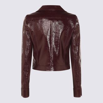 Courr&egrave;ges Womens Jackets Burgundy _co Plu Ea