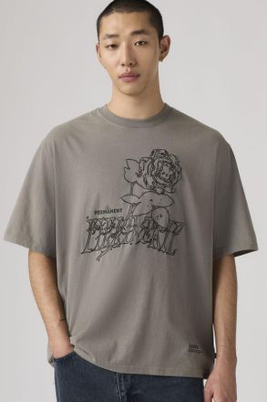 Levi's Half Sleeve Tee - Hombre - XL - Gris / Field Trip Rose Smoked Pearl