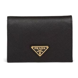 Prada (WMNS) PRADA SS26 Small Saffiano Leather Wallet Black 1MV021-QHH-F0002