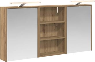 vidaXL Juego De Muebles De Ba&ntilde;o 3 Uds. 126 X 16 X 62.5 Cm Vidaxl