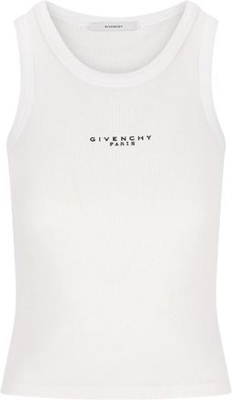 Givenchy Logo Ribbed Tank Top