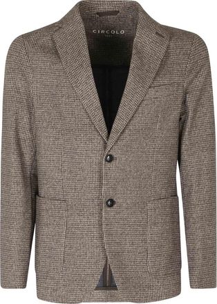 Circolo 1901 Blazer Special Print - Heren - Blazers - Bruin - M - Katoen - Jassen