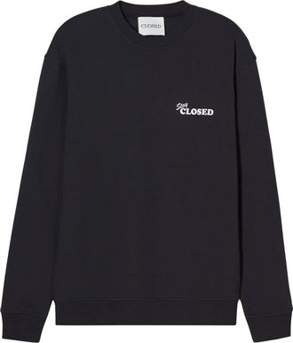 Closed Felpa con stampa logo - Nero