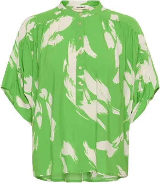 Soaked In Luxury Mujer, Blusas y Camisas, Verde, Talla: M