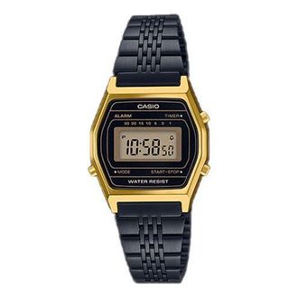 Casio STANDARDSerieses Mens Golden Mens Black Digital LA690WGB-1