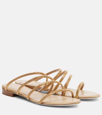 Rene Caovilla Erin crystal-embellished sandals