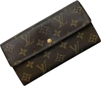Louis Vuitton Pre-owned Wallets, female, Brown, Size: ONE SIZE Pre-owned Pochette Porte Monnaie Credit Long Wallet