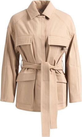Max Mara Jassen, Dames, Beige, M, Katoen, Mmlwest Jacket
