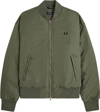 Fred Perry Bomber imbottito da tennis - - Jackets - Uomo - Verde - 2XL