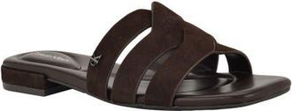 Calvin Klein Tisha Slide Sandal in Brown at Nordstrom, Size 8