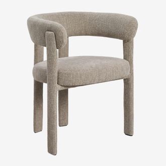 Sklum Pack De 2 Sillas De Comedor Con Reposabrazos Tapizadas Y En Hierro Jolie Sklum