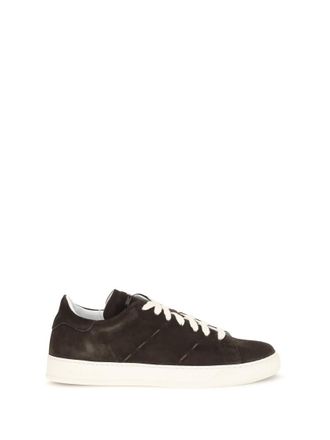 Kiton Brown Suede Sneakers