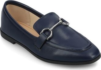 Journee Collection Mizza Bit Loafer in Navy at Nordstrom Rack, Size 8.5