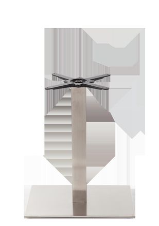 Netfurniture Rectangular S/Steel Table Base - Single - Height - 730 mm in Silver