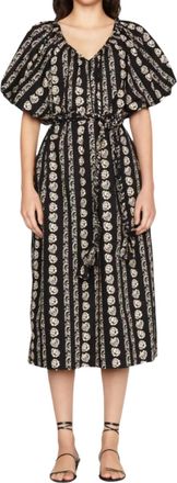Marie Oliver Foster Dress In Raven Rows