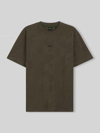 HUGO BOSS Regular Fit T-Shirt aus reiner Baumwolle Modell TS_NETWORK JQ in Anthrazit, Gr&ouml;&szlig;e XXXL