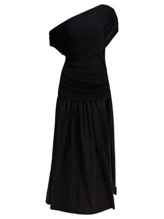 Self Portrait Draped Midi Dress
