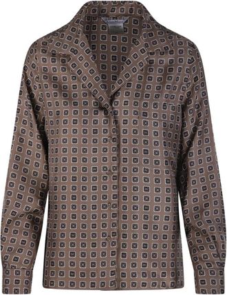 Max Mara Disco Shirt - Dames - Overhemden - Veelkleurig - S - Katoen - Overhemden