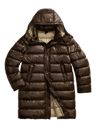 Blauer Carver hooded puffer coat - Brown