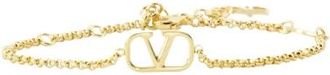 Valentino Garavani Vlogo Bracelet - female - Valentino Garavani - Bracelets - Yellow - S - Accessories